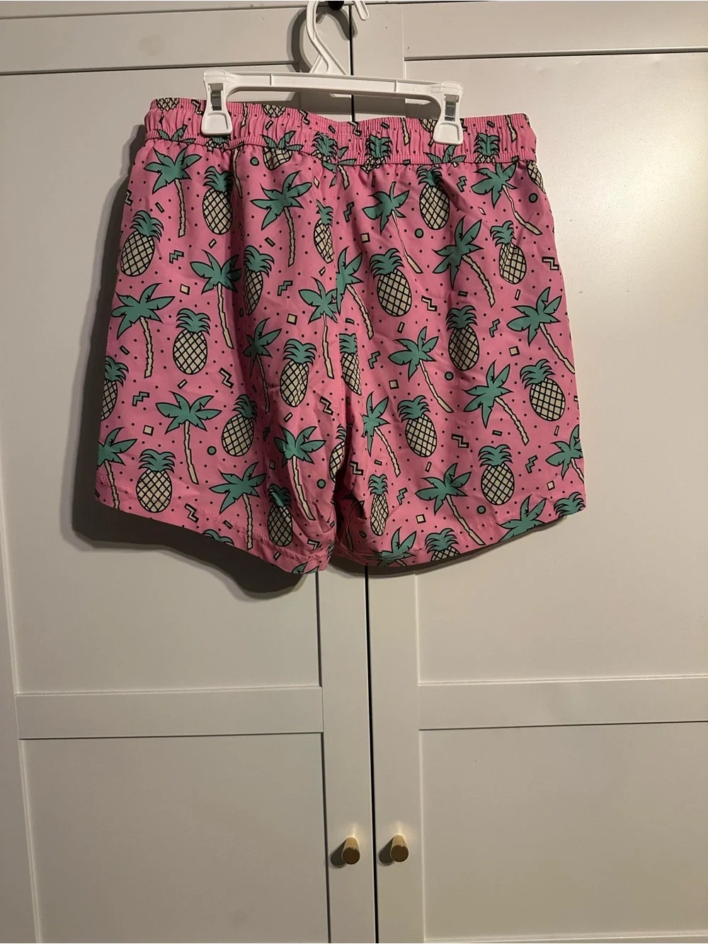 Maamgic Tropical Pink Pineapple Swim Trunks - Size Medium